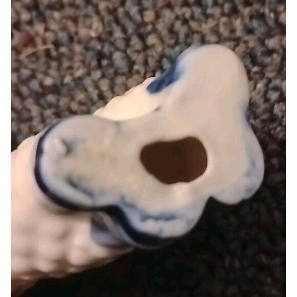 Vintage Gzhel Handmade Porcelain Lamb Miniature Figurine Russia Folk Art Decor - Picture 4 of 7